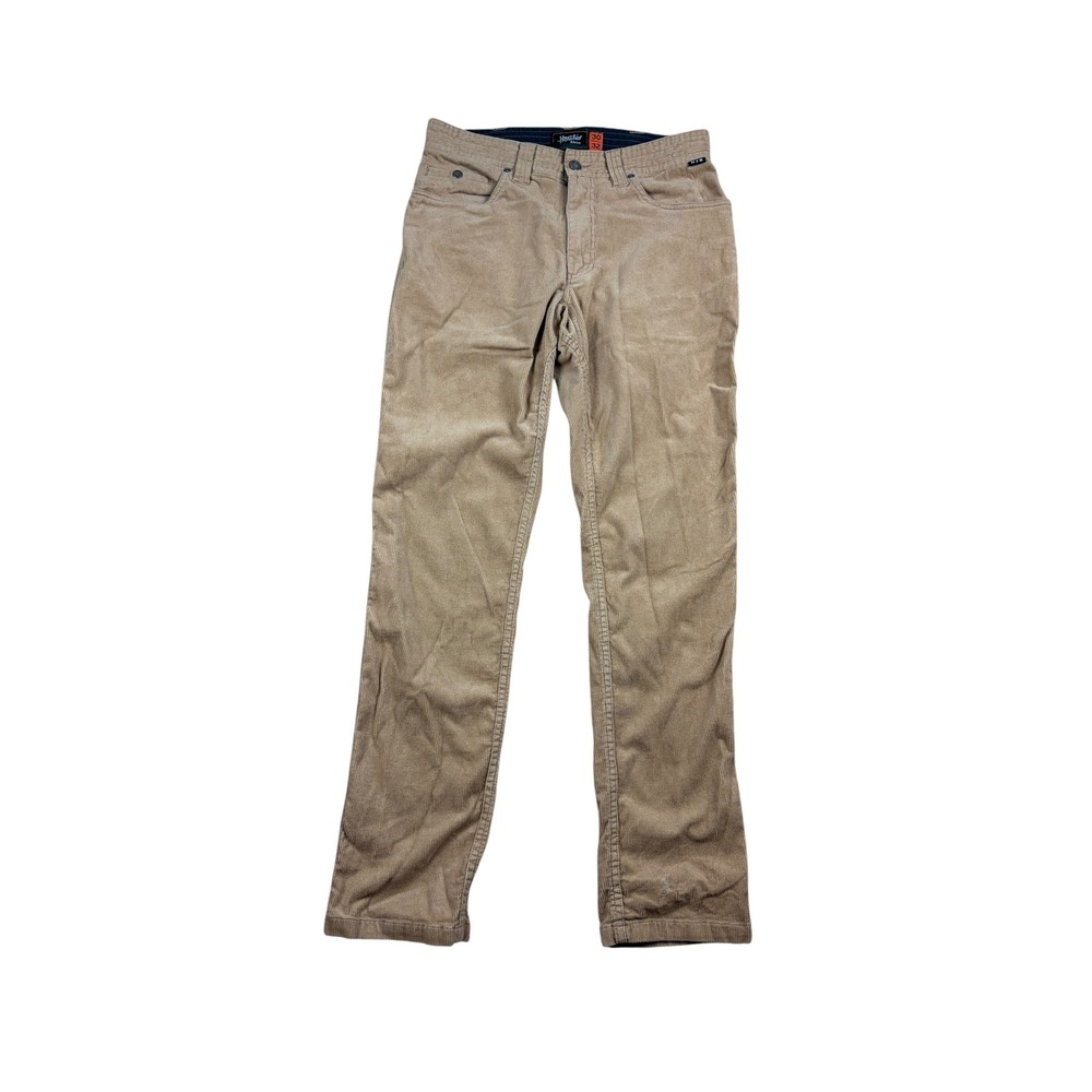 Howler Brothers Mens Frontside 5-Pocket Corduroy Pants Tan Khaki 30x32 Stretch